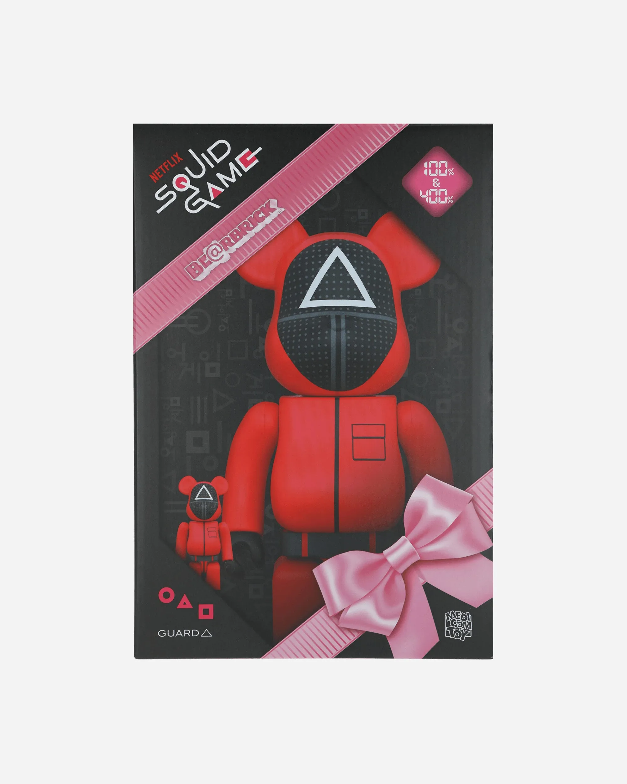 100%   400% Squid Game Guard Triangle Be@rbrick Multicolor