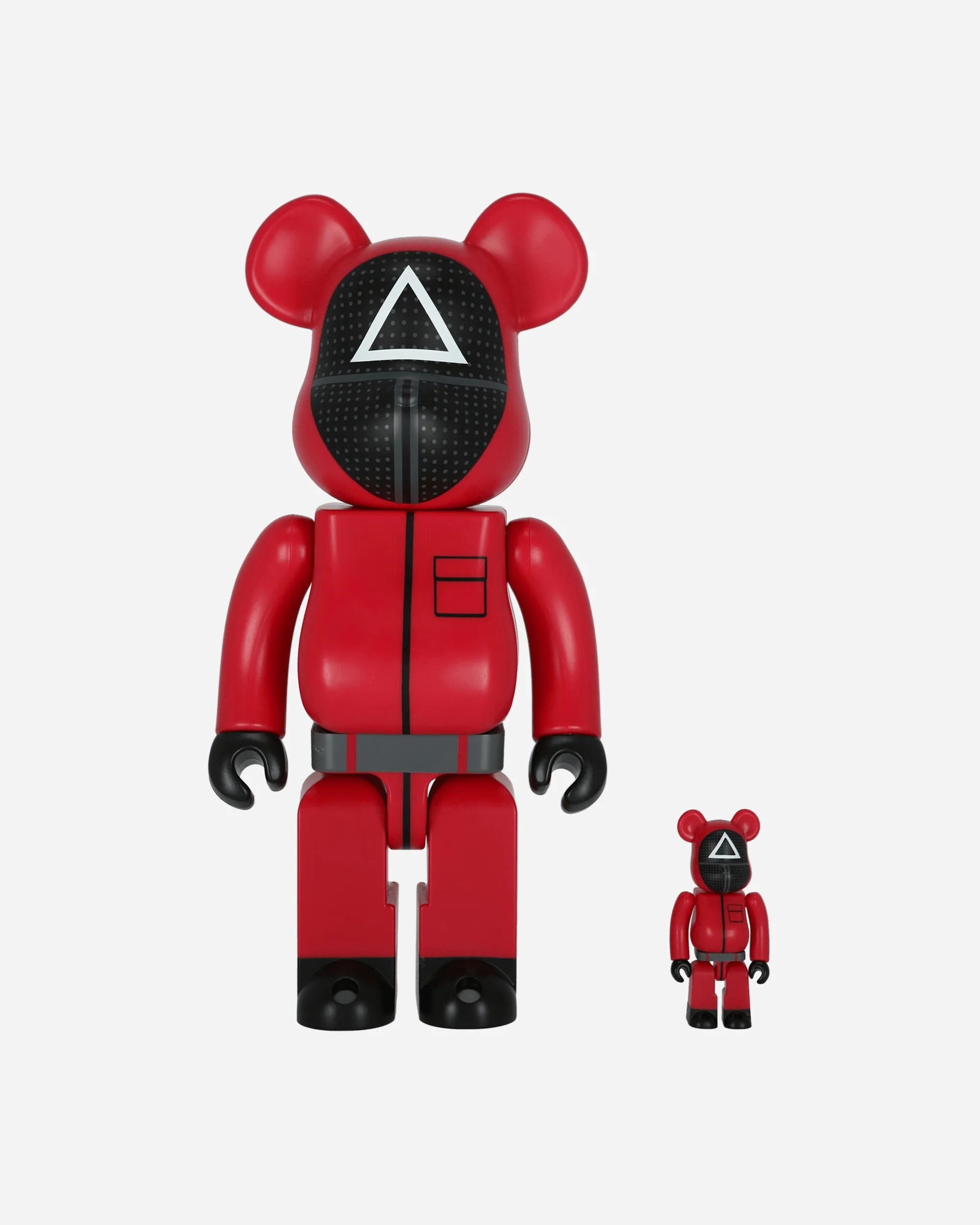 100%   400% Squid Game Guard Triangle Be@rbrick Multicolor