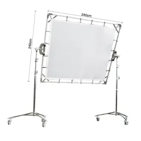 (240x240cm) 94.4"x94.4" Heavy-Duty Butterfly Frame Diffuser Photography Props