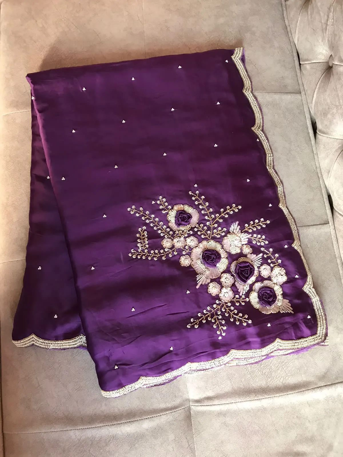 Anisha luxury satin saree