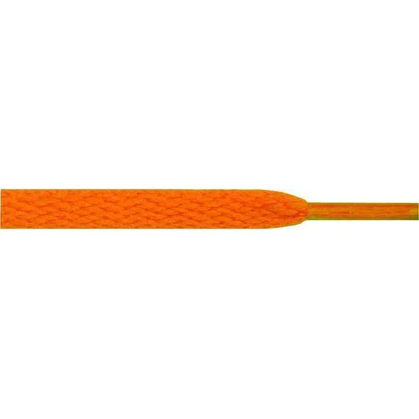 Athletic Flat 5/16 - Neon Orange (12 Pair Pack) Shoelaces