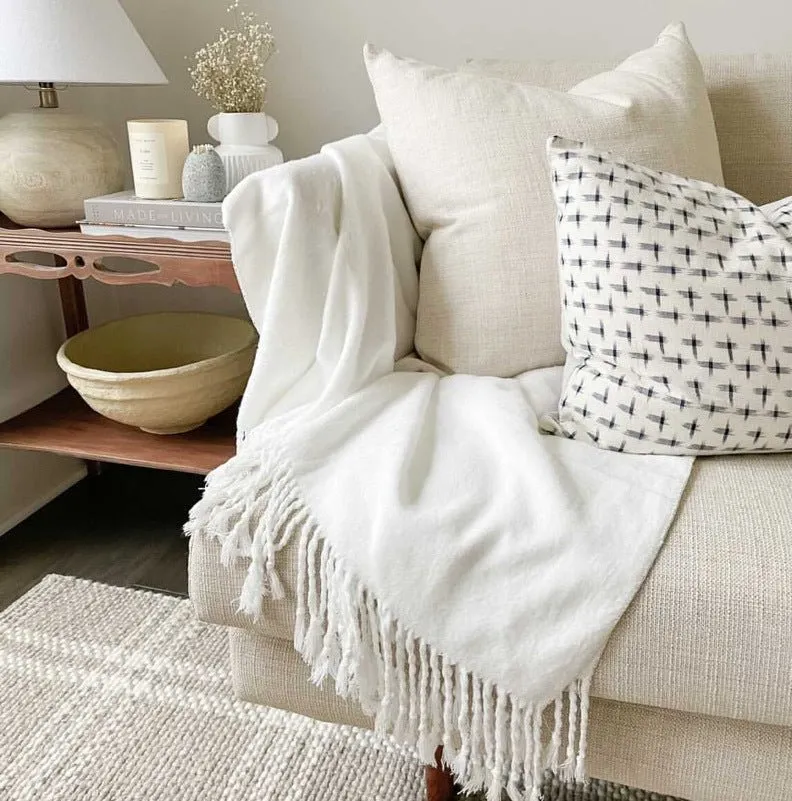 Bamboo Tassel Throw