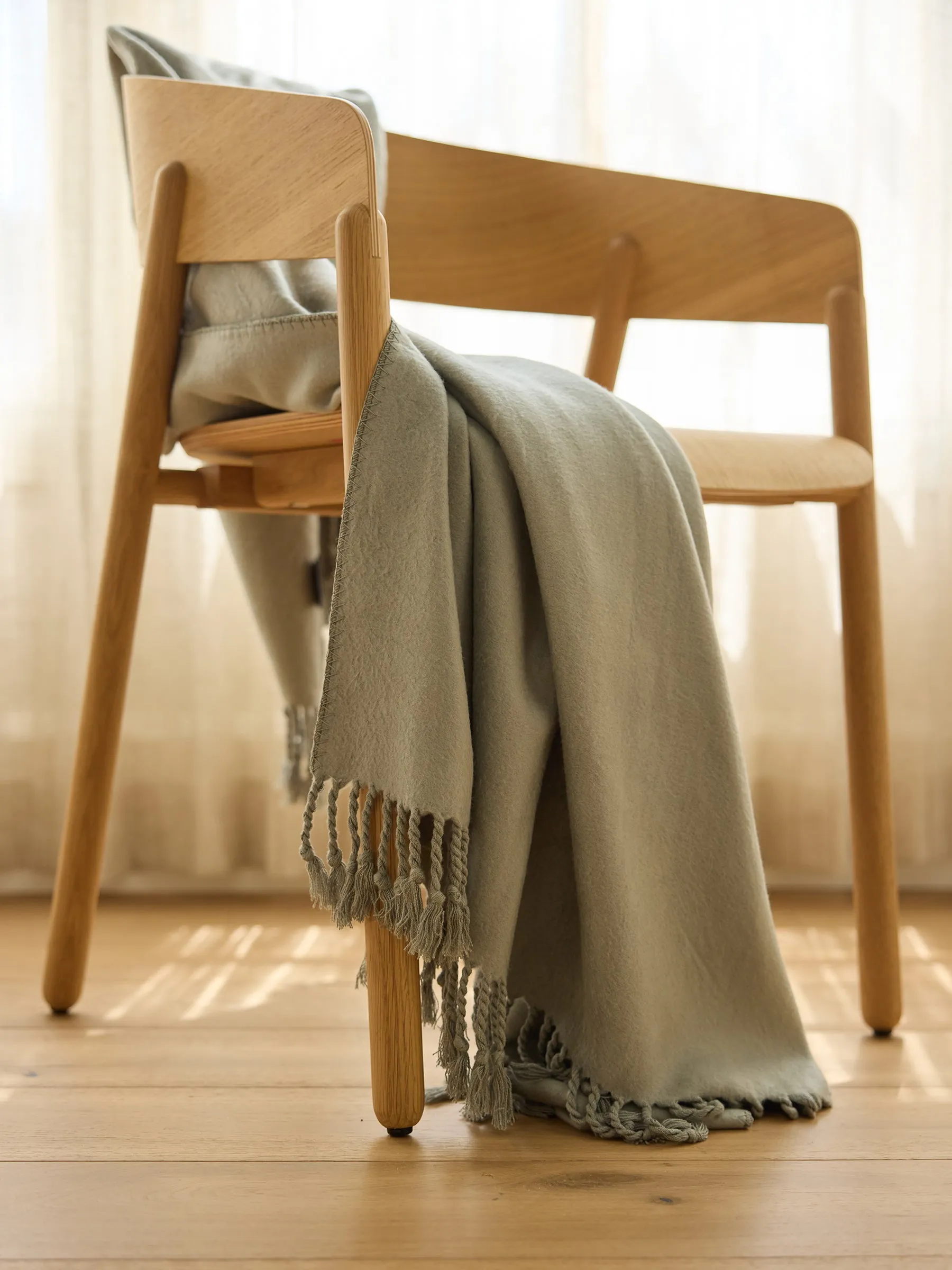 Bamboo Tassel Throw