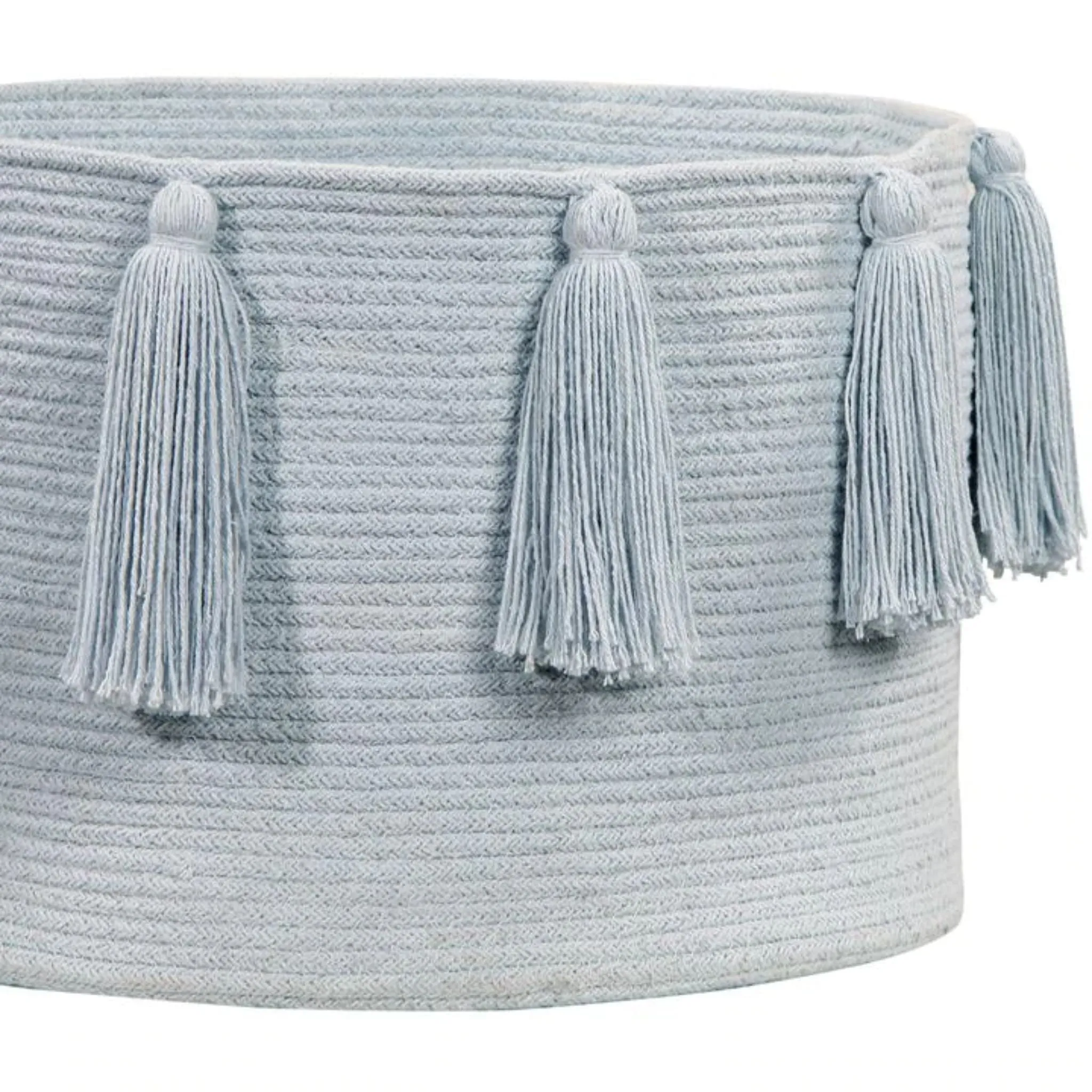 Basket Tassels | Soft Blue