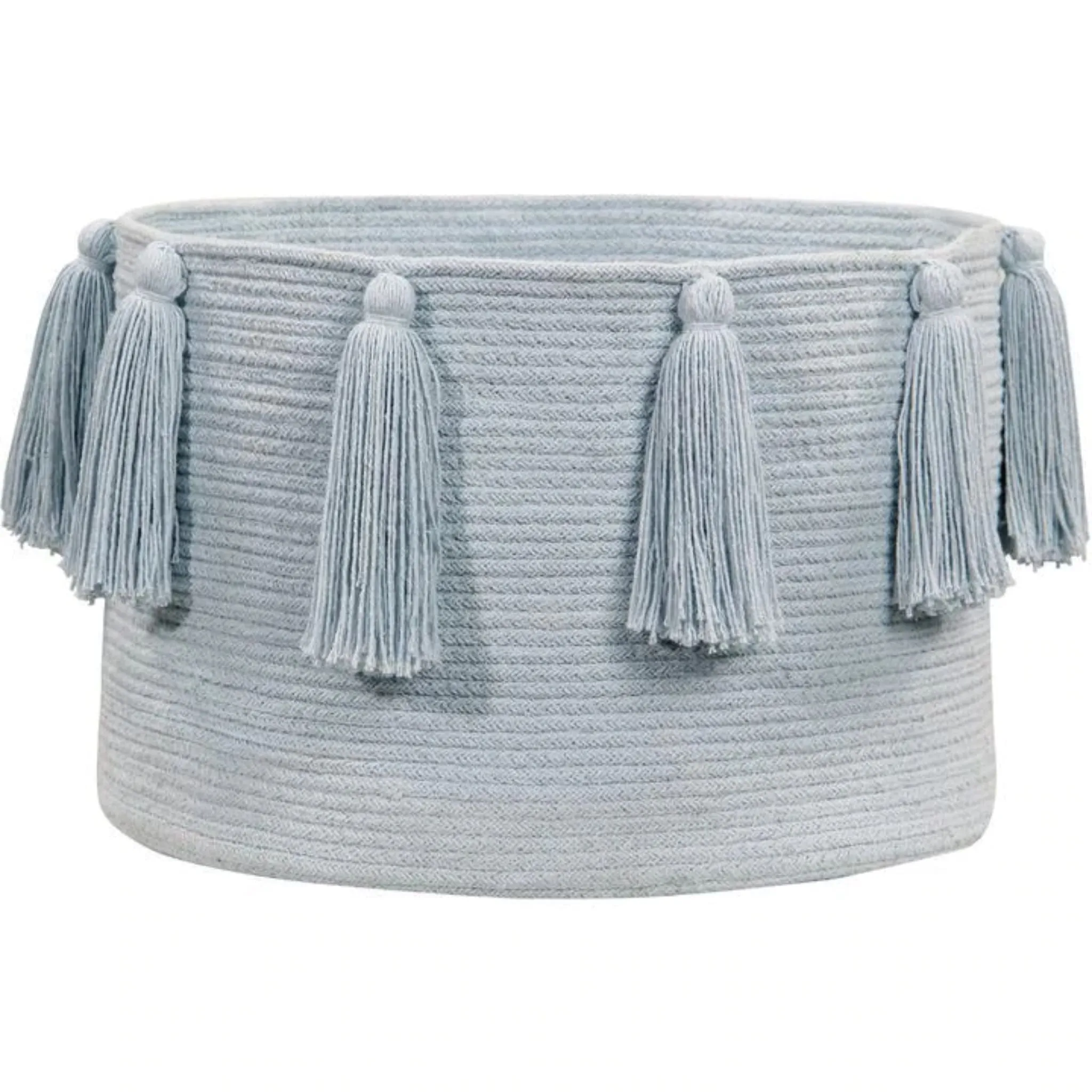 Basket Tassels | Soft Blue