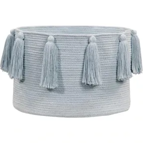 Basket Tassels | Soft Blue