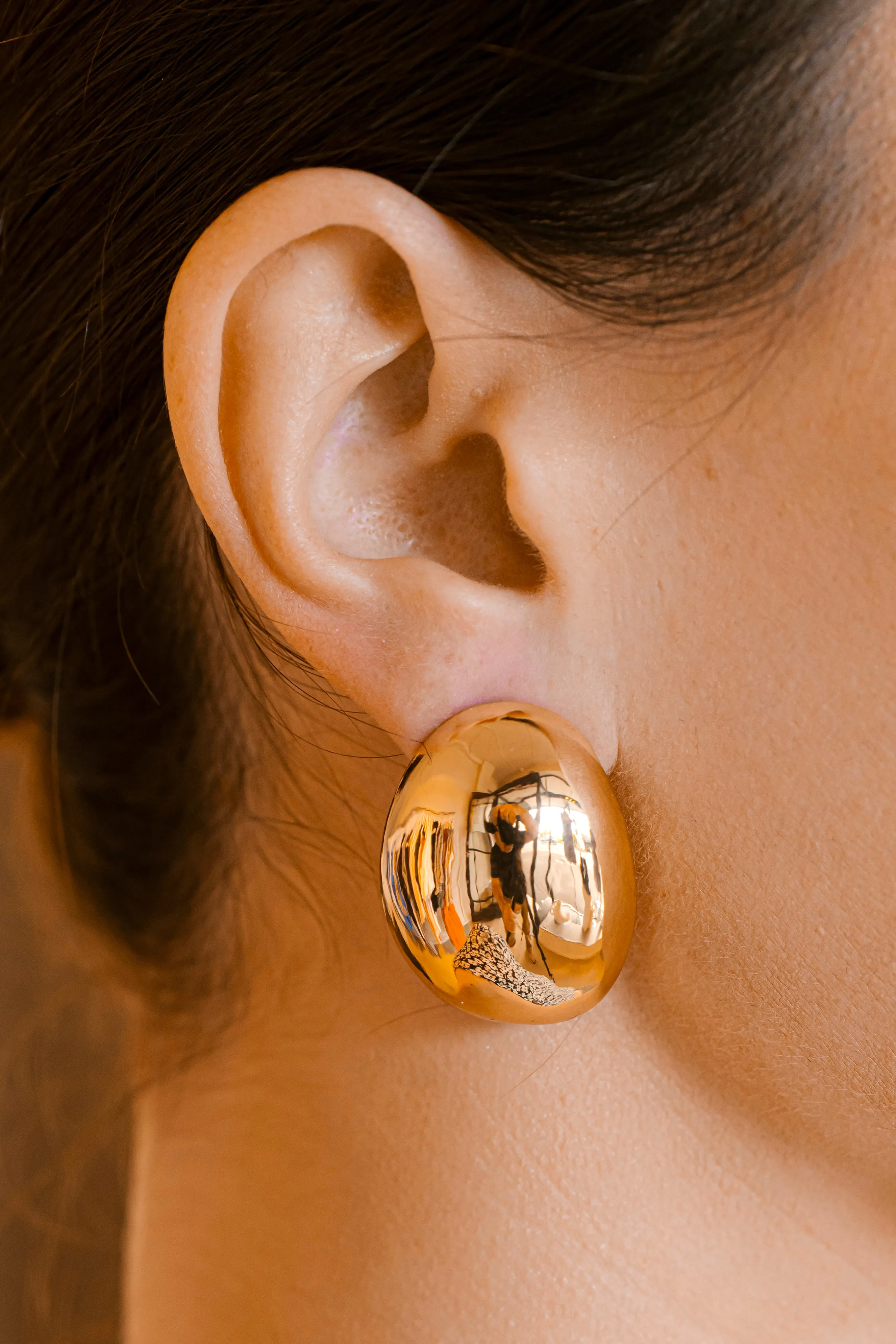 Blob Earrings | Gold