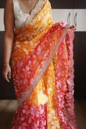 Brazzo organza saree charming saree beautiful sari