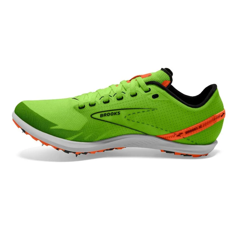 Brooks Draft XC Women's Running Shoes Green Gecko/Red Orange/White AW24