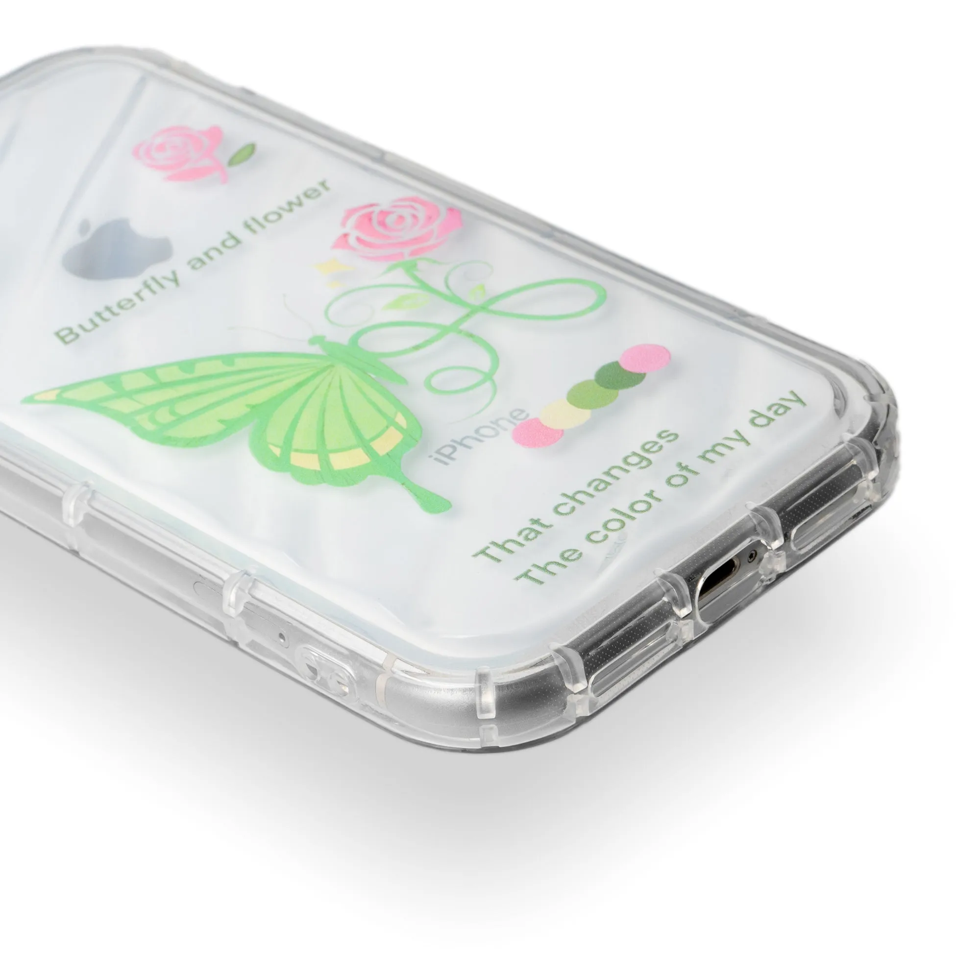 Butterfly Printed Transparent Back Cover for Apple iPhone 7