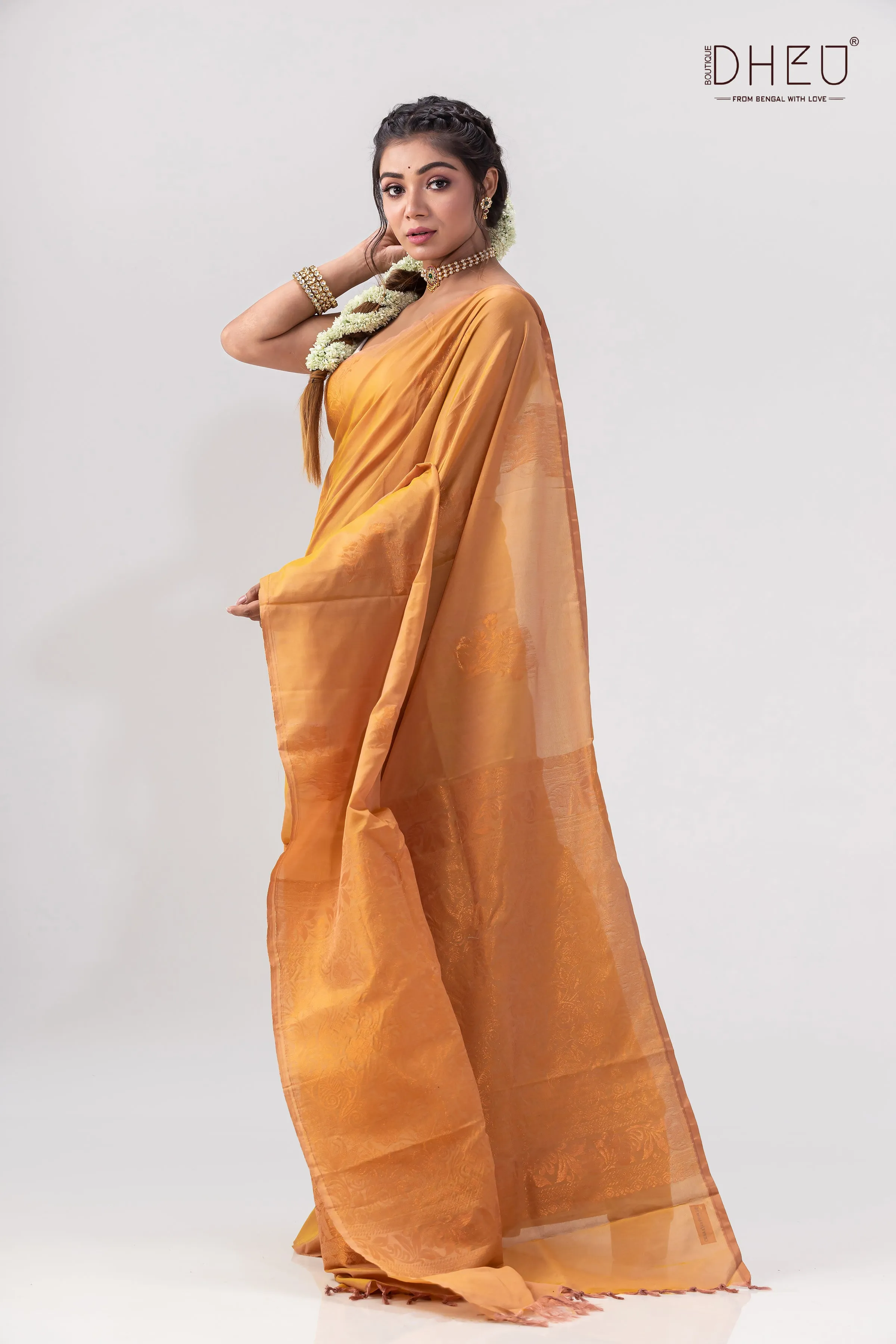 Chanderi Benarasi Silk Saree