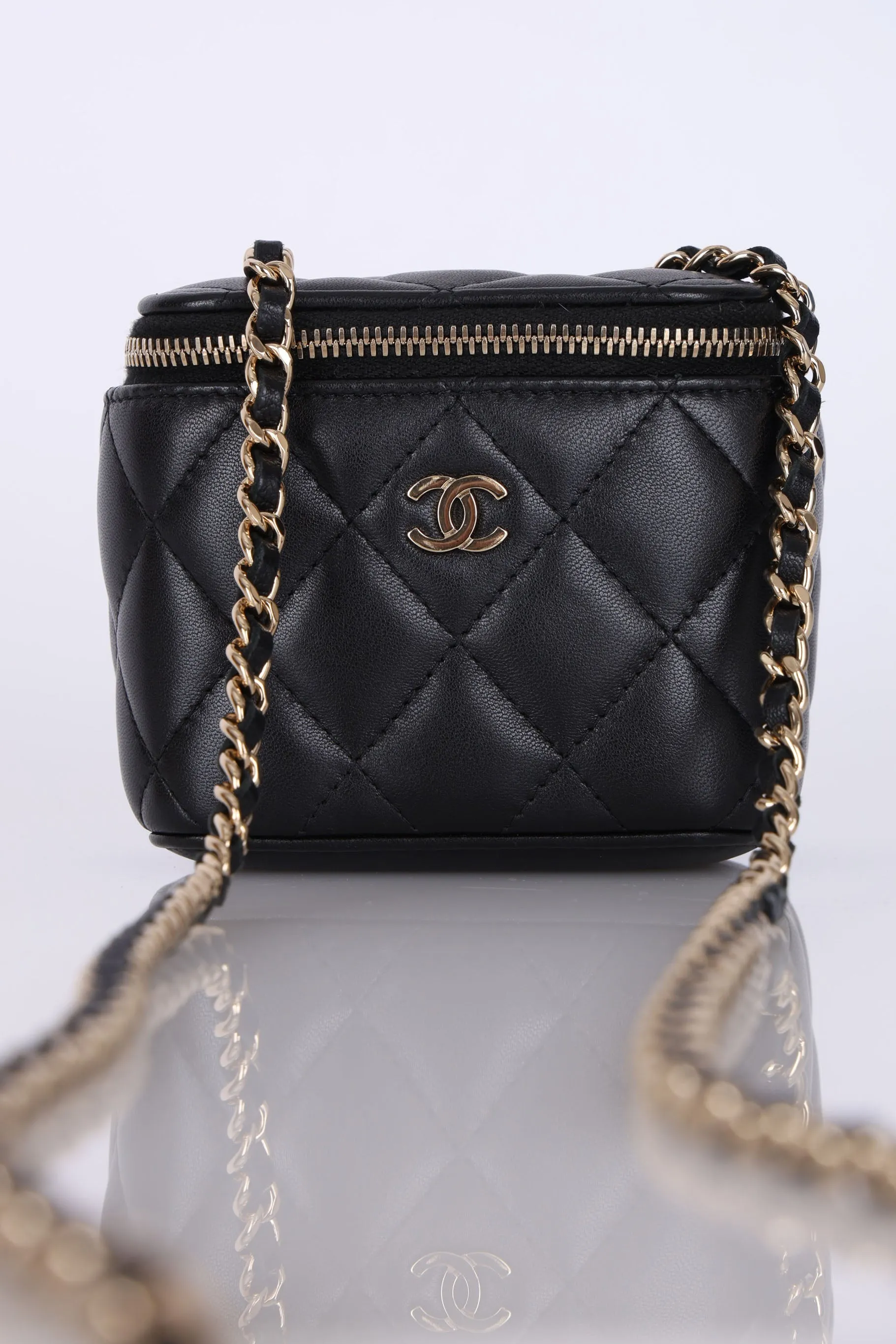 Chanel 2021 Lambskin Mini Vanity Bag