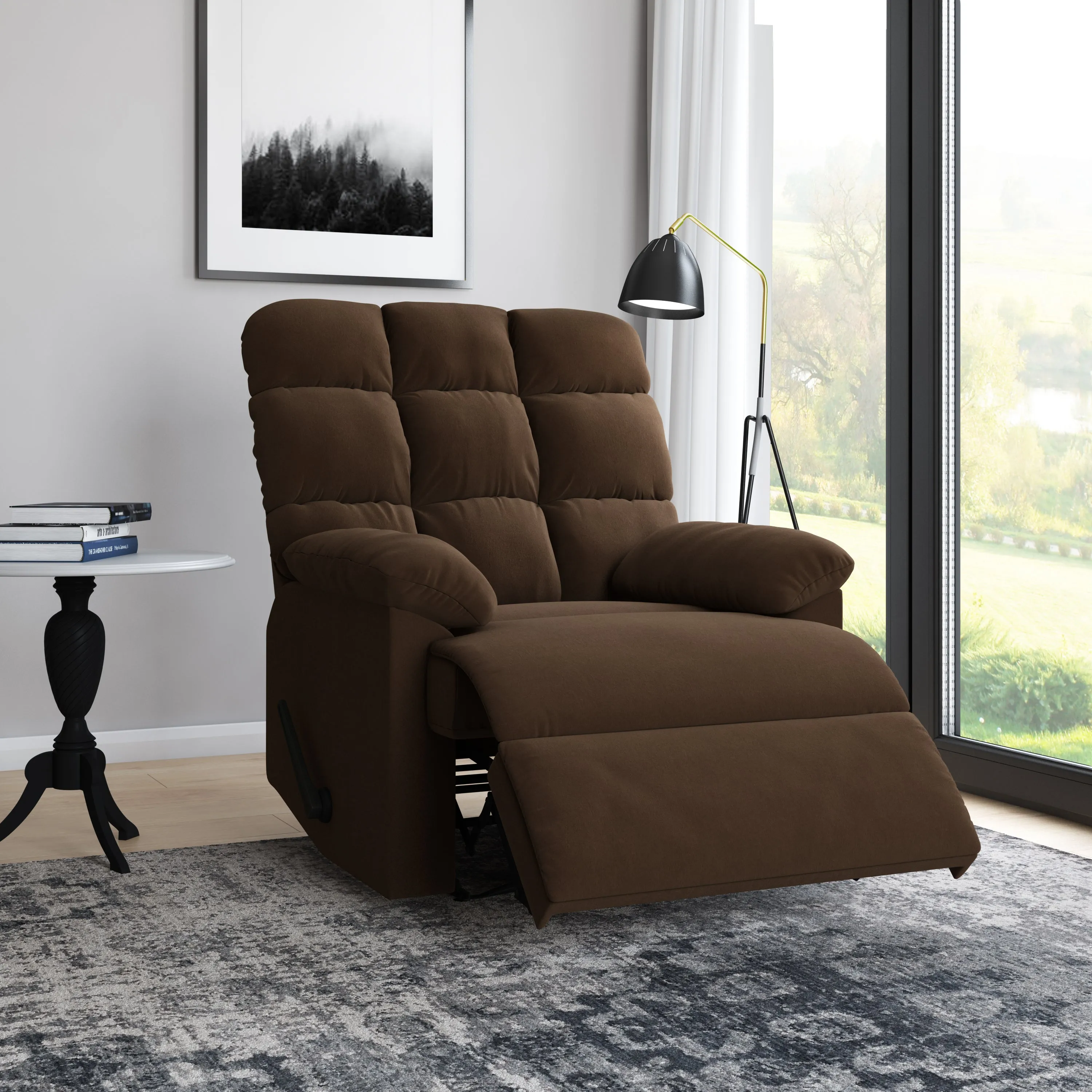 Cheraw Biscuit-Tufted Wall Hugger Recliner