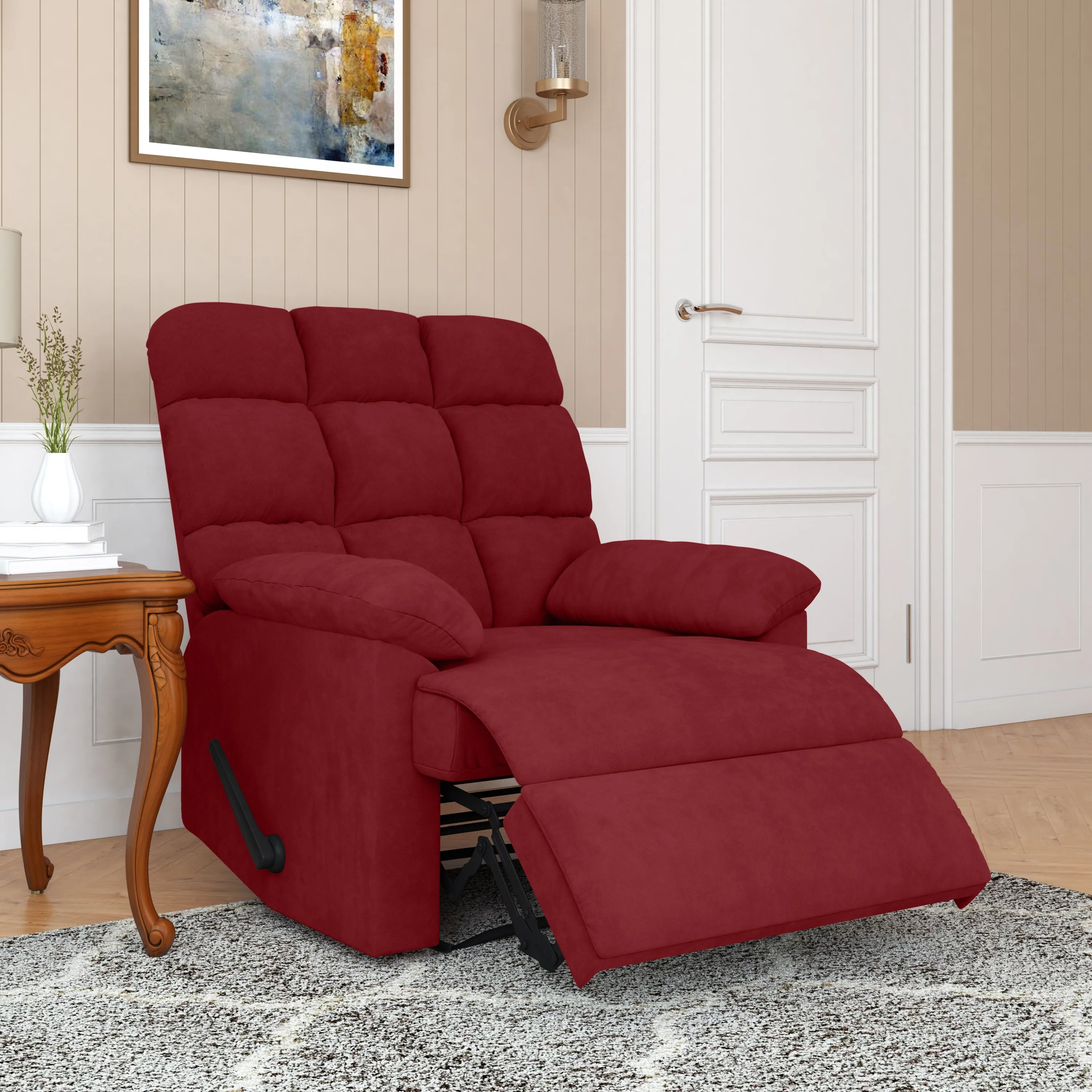 Cheraw Biscuit-Tufted Wall Hugger Recliner