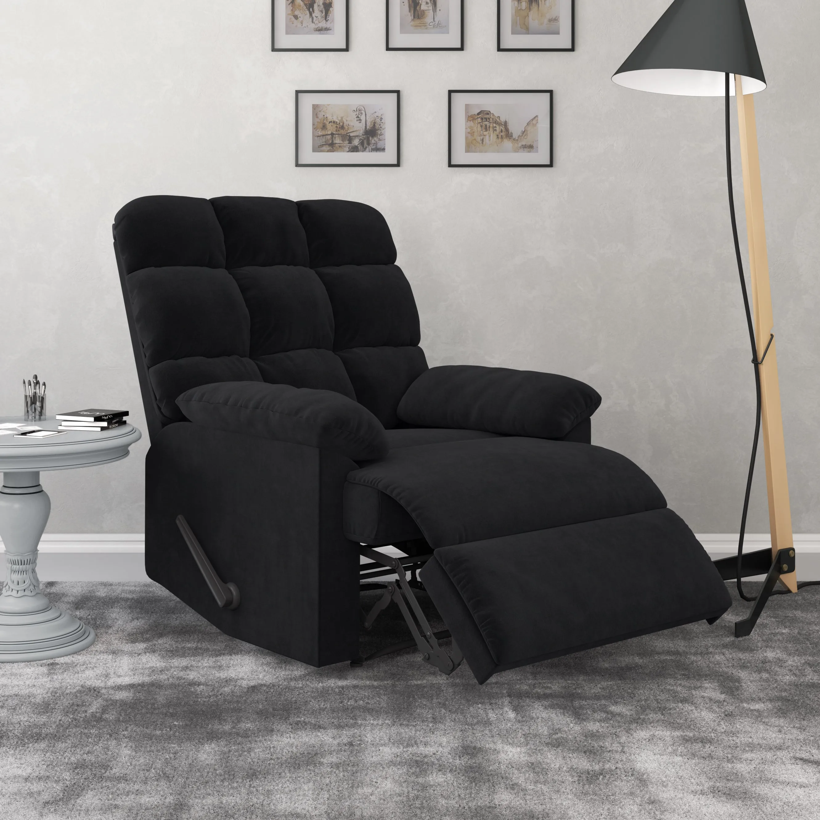 Cheraw Biscuit-Tufted Wall Hugger Recliner