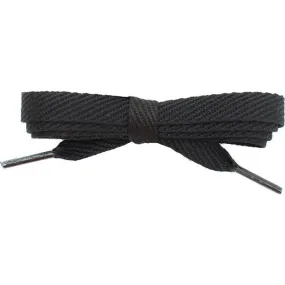 Cotton Flat 3/8 - Black (2 Pair Pack) Shoelaces