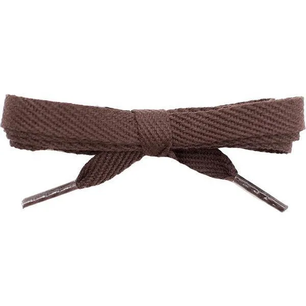 Cotton Flat 3/8 - Brown (12 Pair Pack) Shoelaces