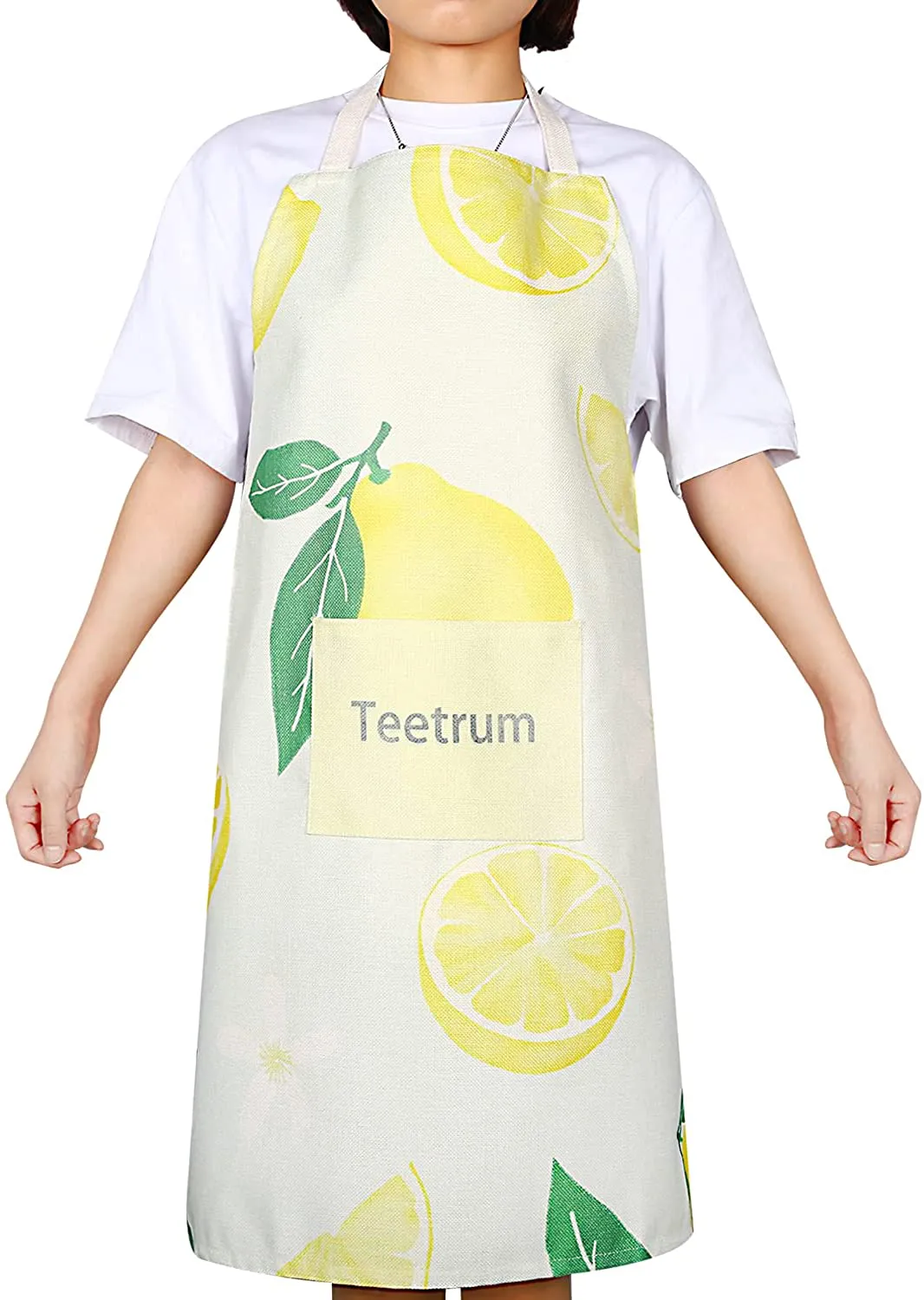 Cute Cooking Aprons with Pockets for Women Men Chef Adults Waterproof Kitchen Bib Apron for Baking Work Shop