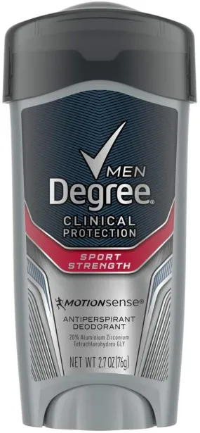 Degree Men Antiperspirant Deodorant for Sweat and Odor Protection Sport Strength Deodorant for Men with Motionsense Technology and 48-Hour Sweat Protection 2.7 Oz