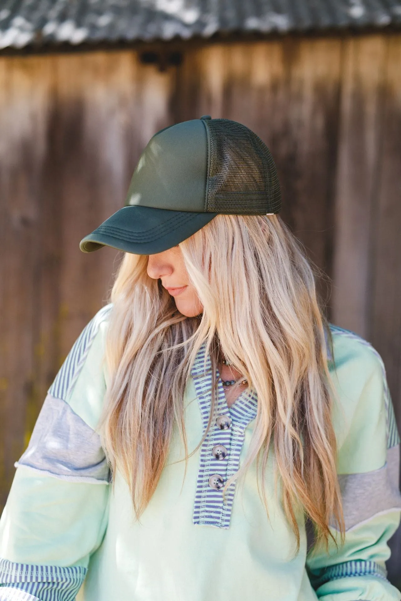 Desert Drift Trucker Hat - Olive