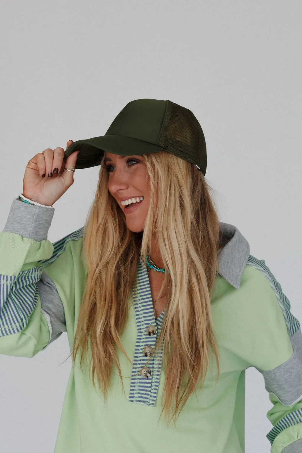 Desert Drift Trucker Hat - Olive