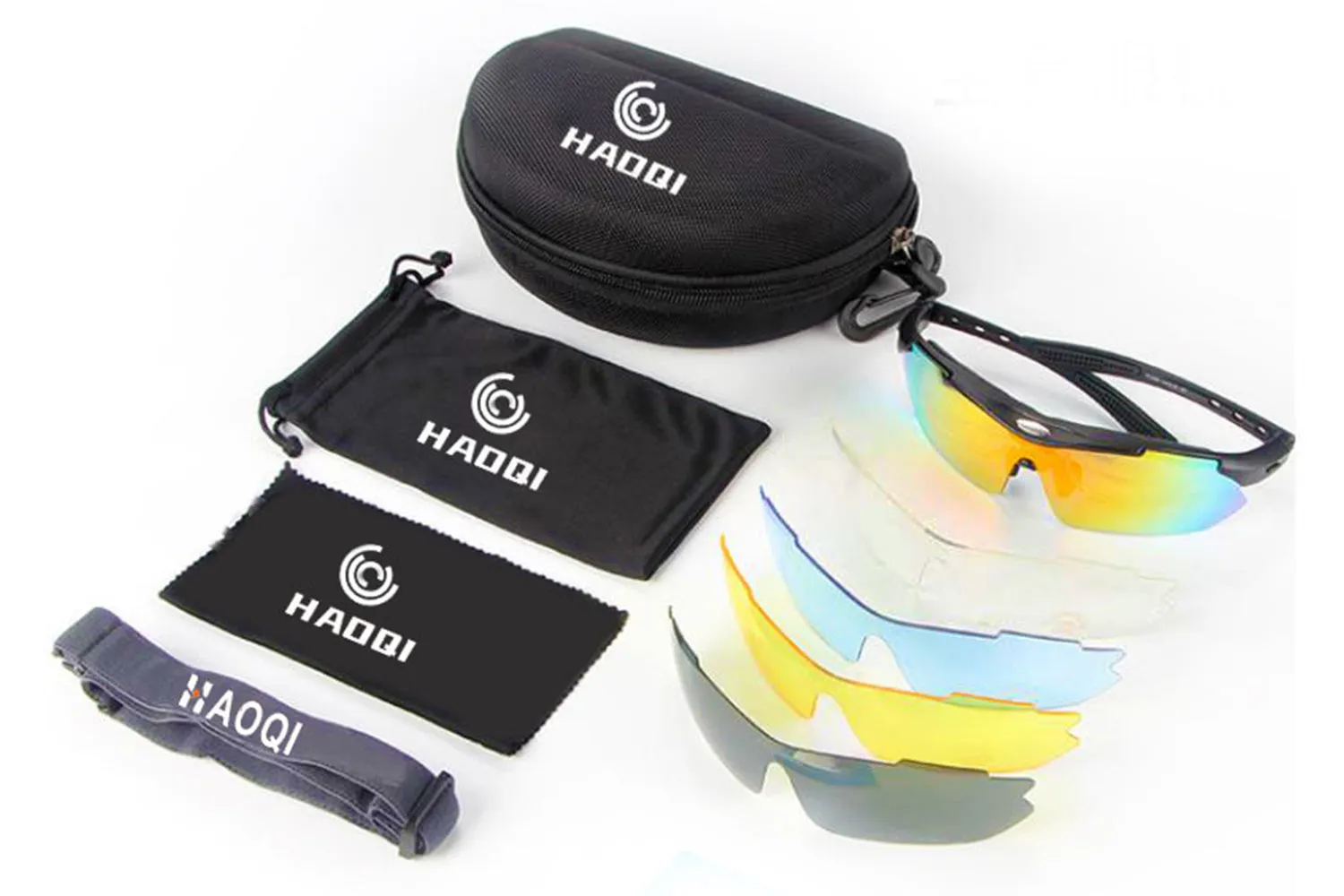 Ebike Sunglasses with 5 Interchangeable Lenses