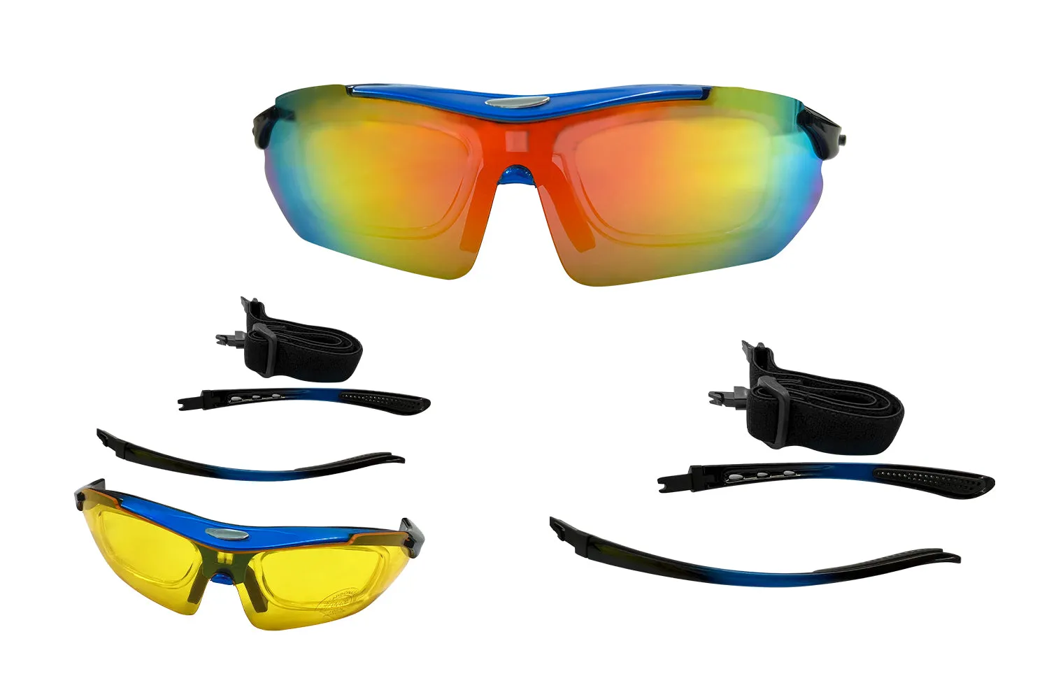 Ebike Sunglasses with 5 Interchangeable Lenses