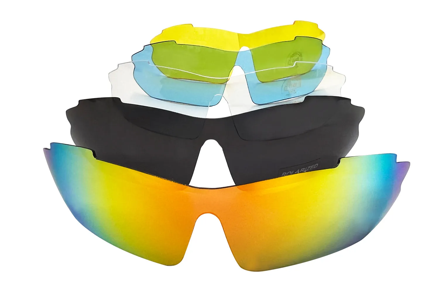 Ebike Sunglasses with 5 Interchangeable Lenses