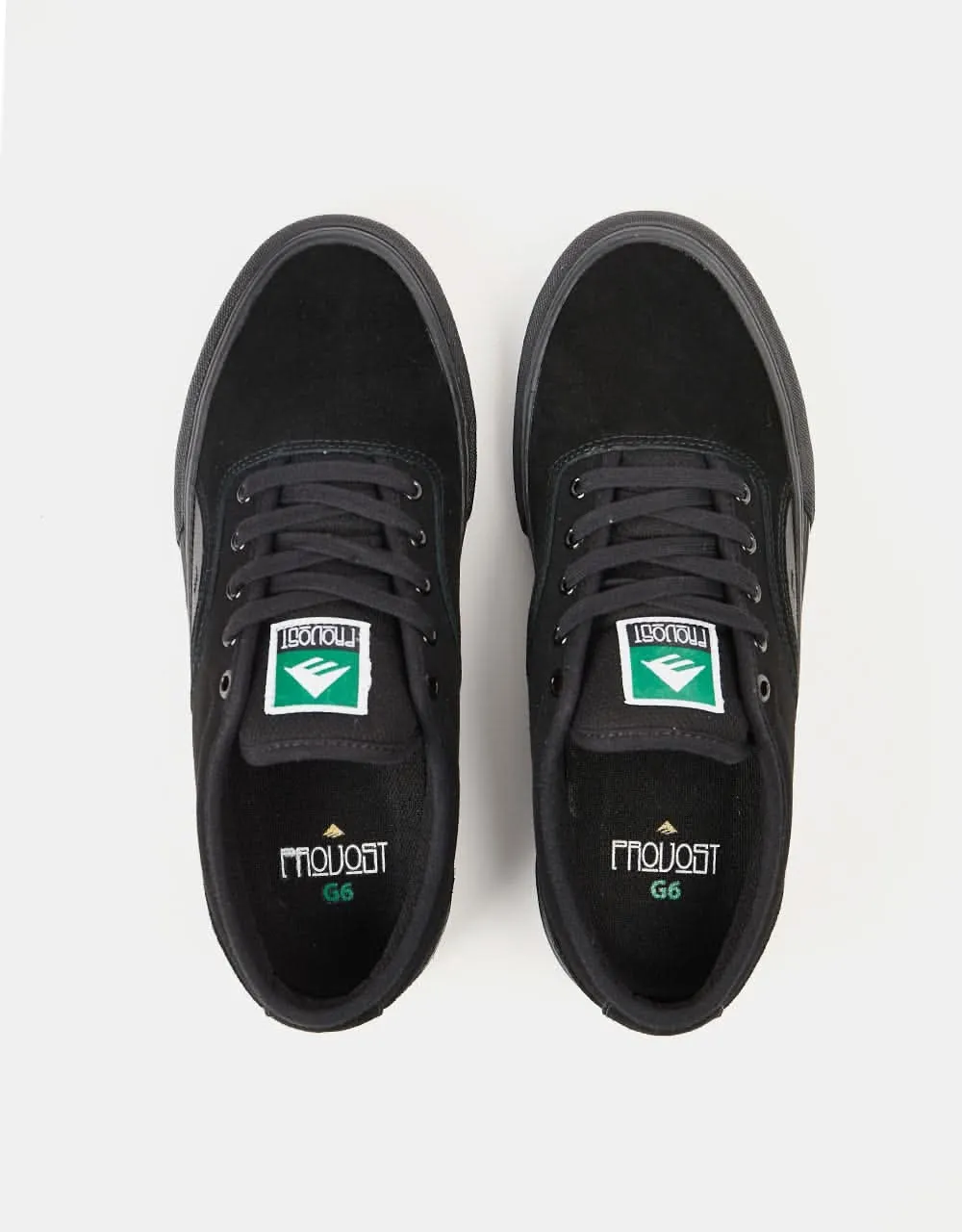 Emerica Provost G6 Skate Shoes - Black/Black/Black