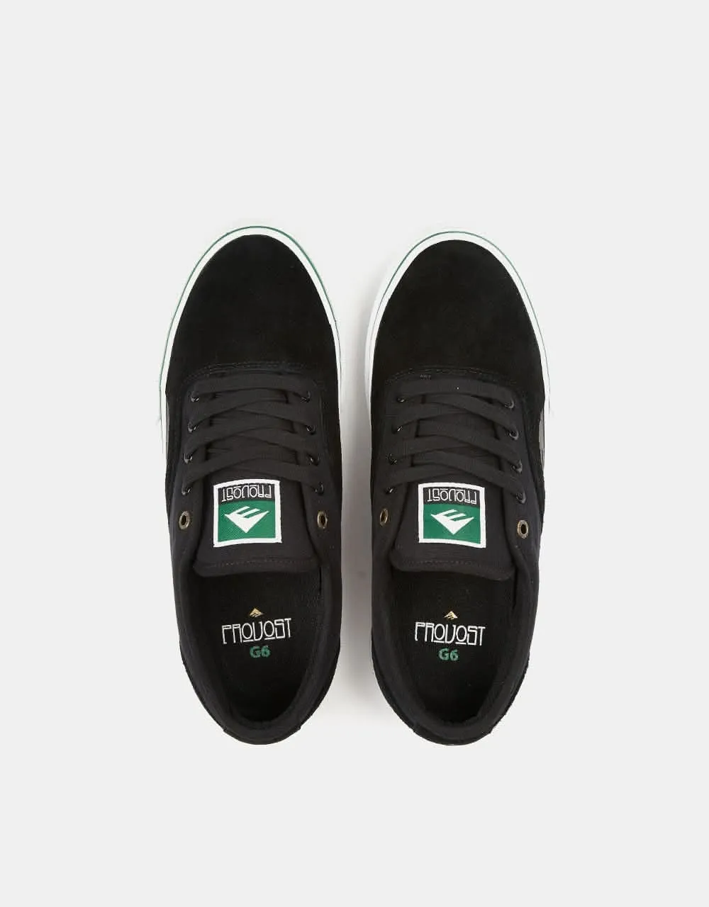 Emerica Provost G6 Skate Shoes - Black/White/Gold