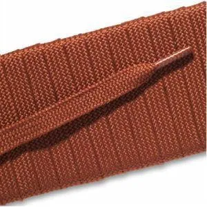 Fashion Athletic Flat Laces Custom Length with Tip - Sorrento Brick (1 Pair Pack) Shoelaces