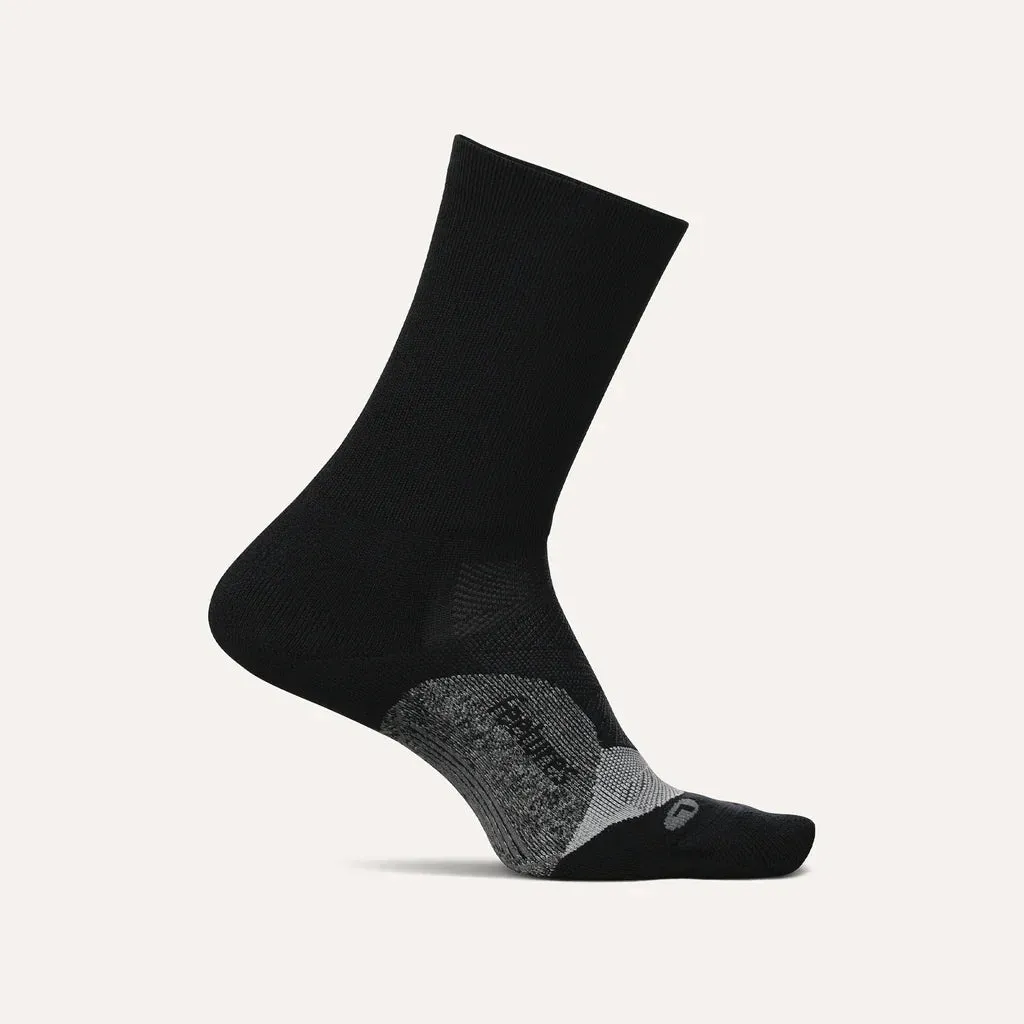 Feetures Elite Light Cushion Mini Crew Socks Classic Black