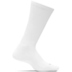 Feetures Therapeutic Cushion Crew Socks White