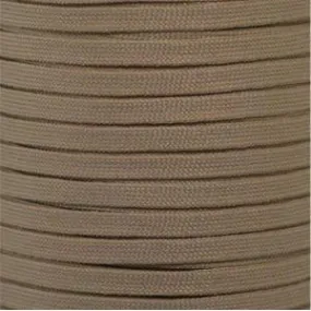 Flat Athletic Laces Custom Length with Tip - Beige (1 Pair Pack) Shoelaces