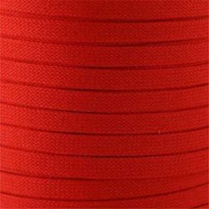 Flat Tubular Athletic Laces Custom Length with Tip - Orange (1 Pair Pack) Shoelaces