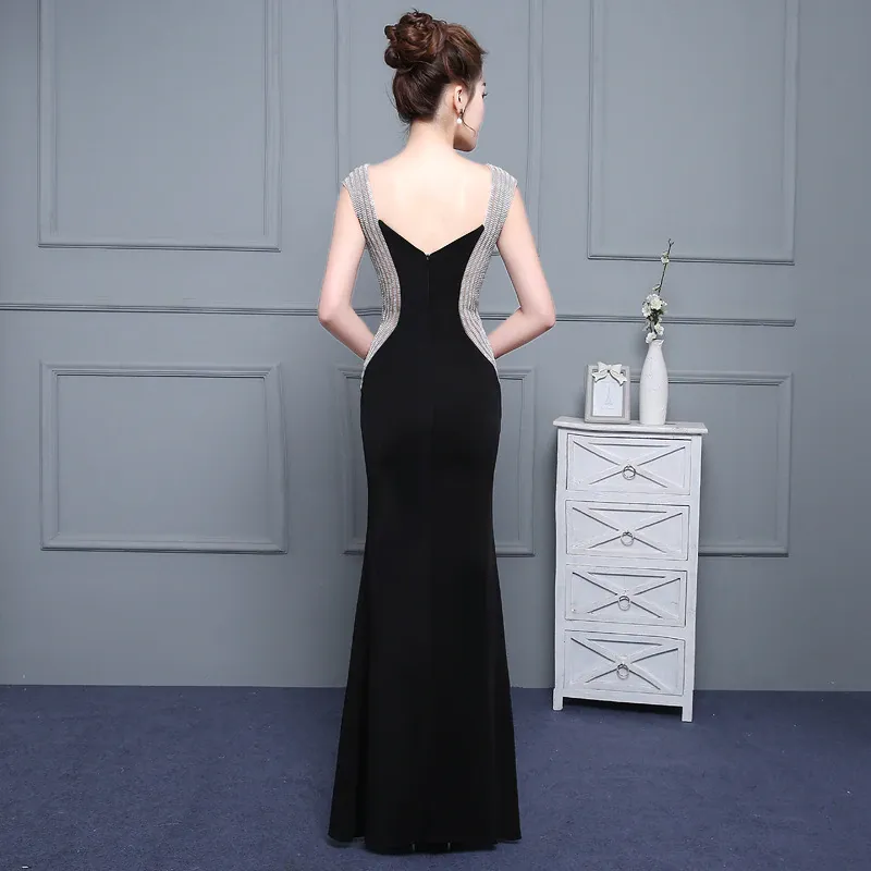 G33, Black Sweetheart Mermaid Cocktail Gown, Size (XS-30 to L-36)