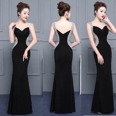 G33, Black Sweetheart Mermaid Prewedding Gown, Size (XS-30 to L-36)