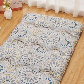 GARVEE Floral Pattern Japanese Futon Mattress for Adults, Full Size Futon Mattress for Guest Room Kids Room, Sleeping Mattress for Floor Roll Up Camping Mattress