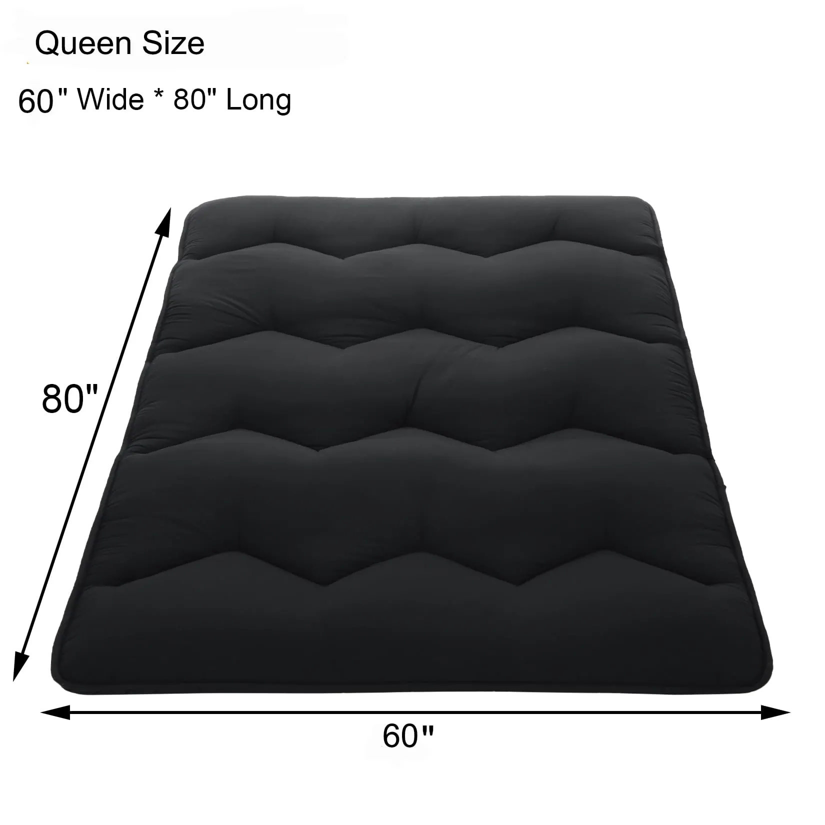 GARVEE Foldable Japanese Floor Mattress - Queen Size Futon Mattress Roll Up, Tatami Mat, Camping Mattress, and Couch Mattress Pad