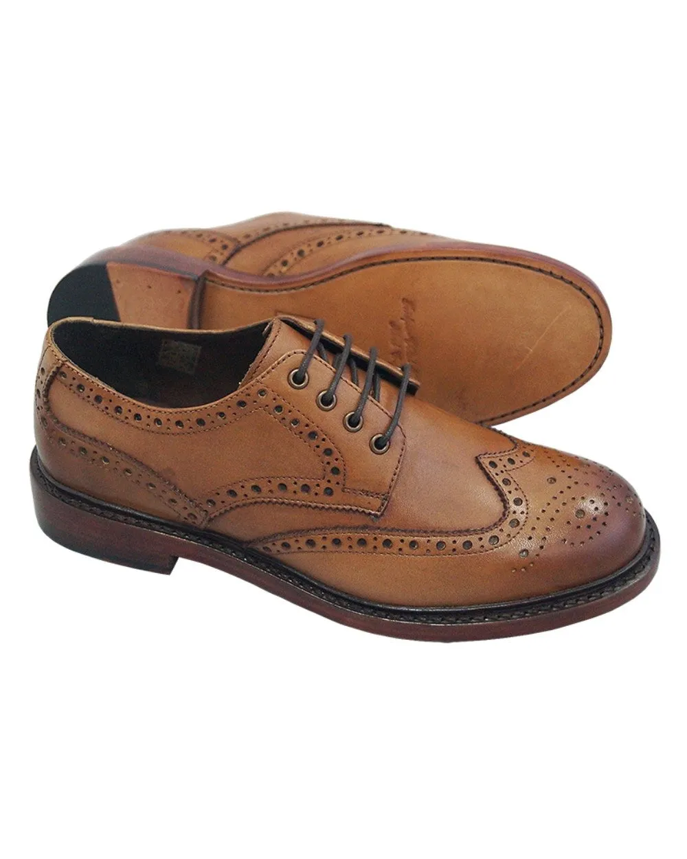 Hoggs of Fife Muirfield All Leather Brogue Shoes