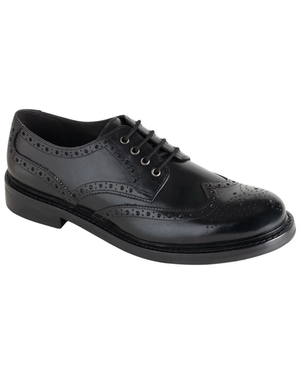 Hoggs of Fife Muirfield All Leather Brogue Shoes