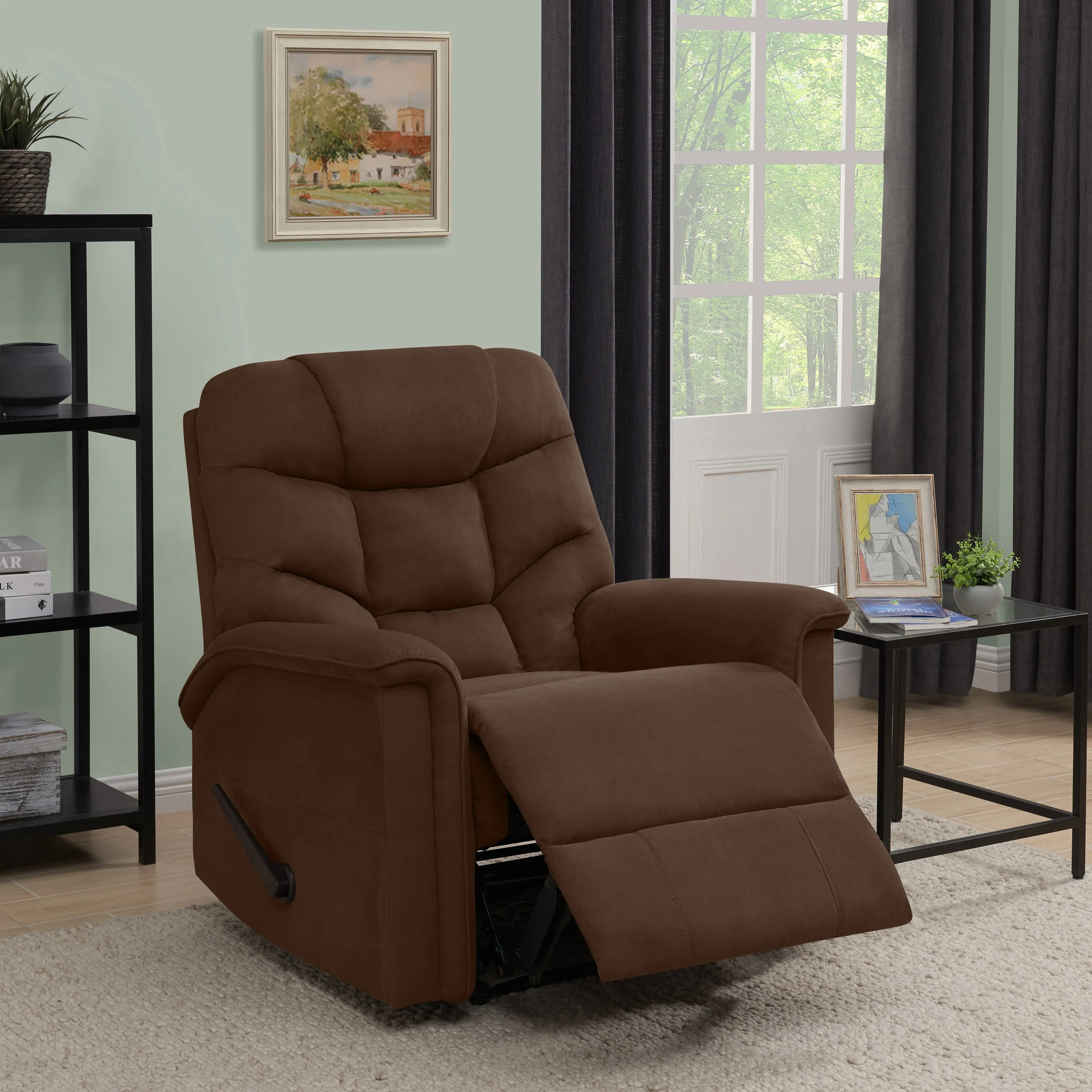 Ignacio Stitch-Tufted Wall Hugger Recliner