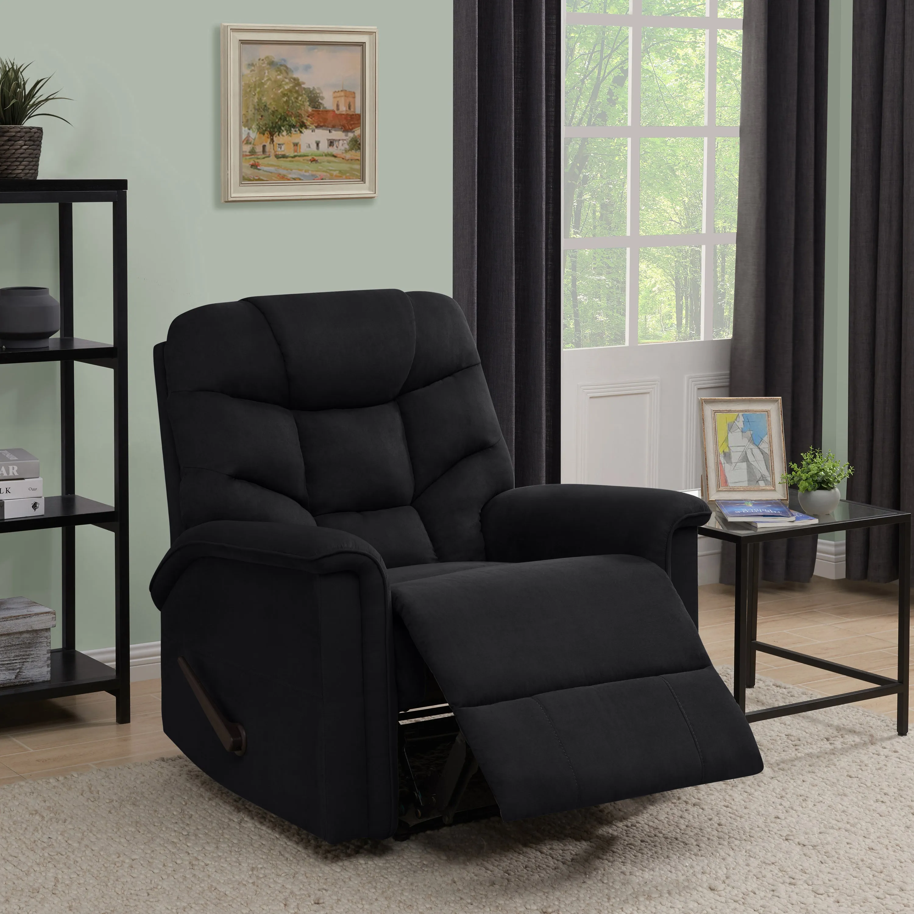 Ignacio Stitch-Tufted Wall Hugger Recliner