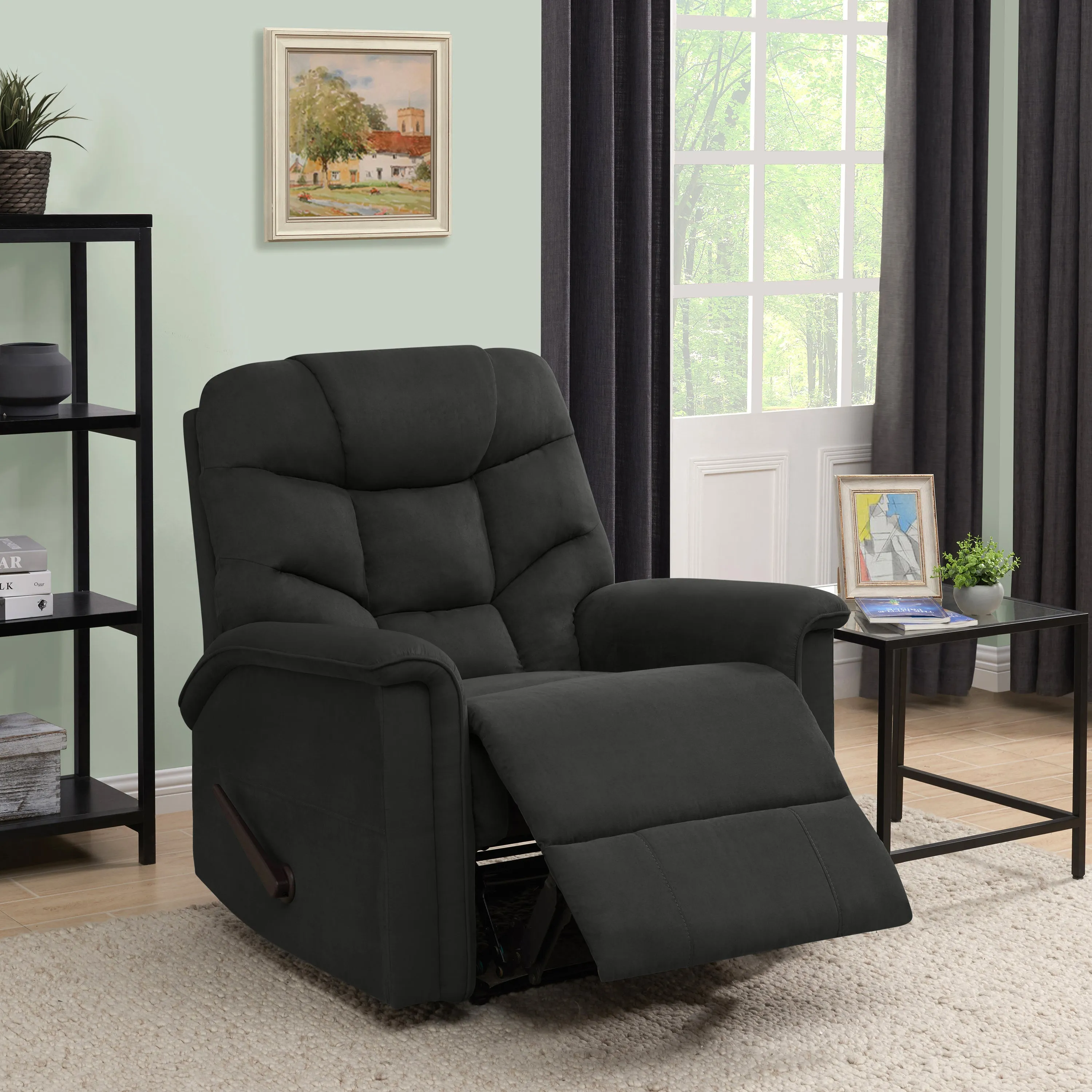 Ignacio Stitch-Tufted Wall Hugger Recliner