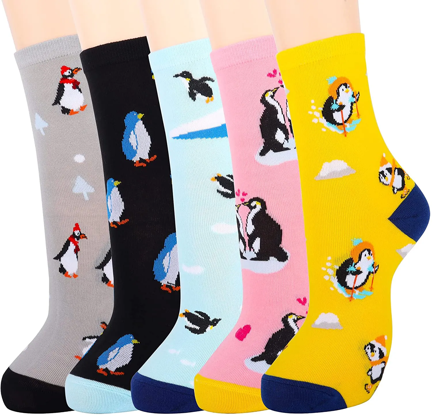 Jeasona Women'S Fun Socks Cute Cat Animals Funny Funky Novelty Cotton Gifts