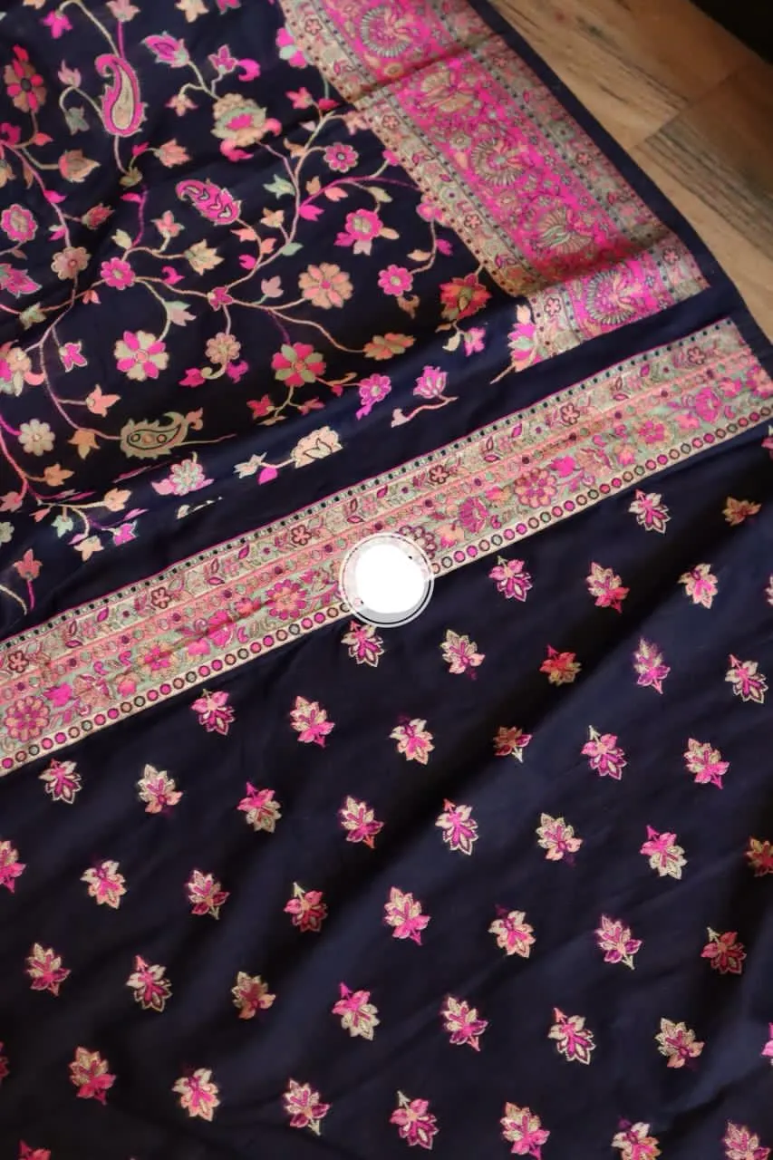 Kani Silk Floral Saree Woven Sari