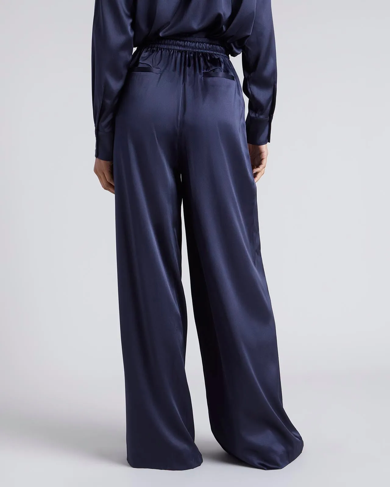 Kate Young x Splendid Silk Wide Leg Pant