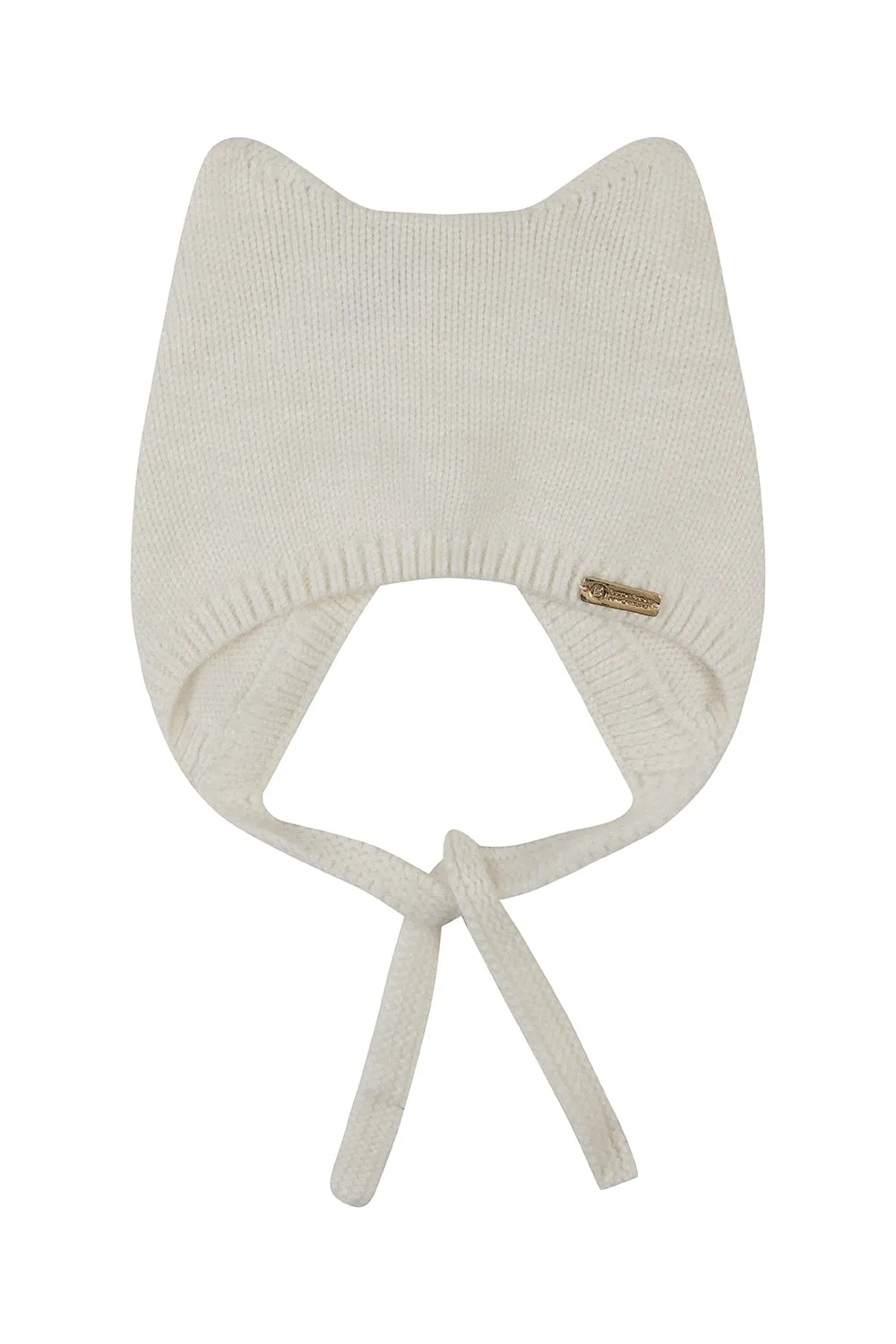 Kitten angora bonnet / Ivory