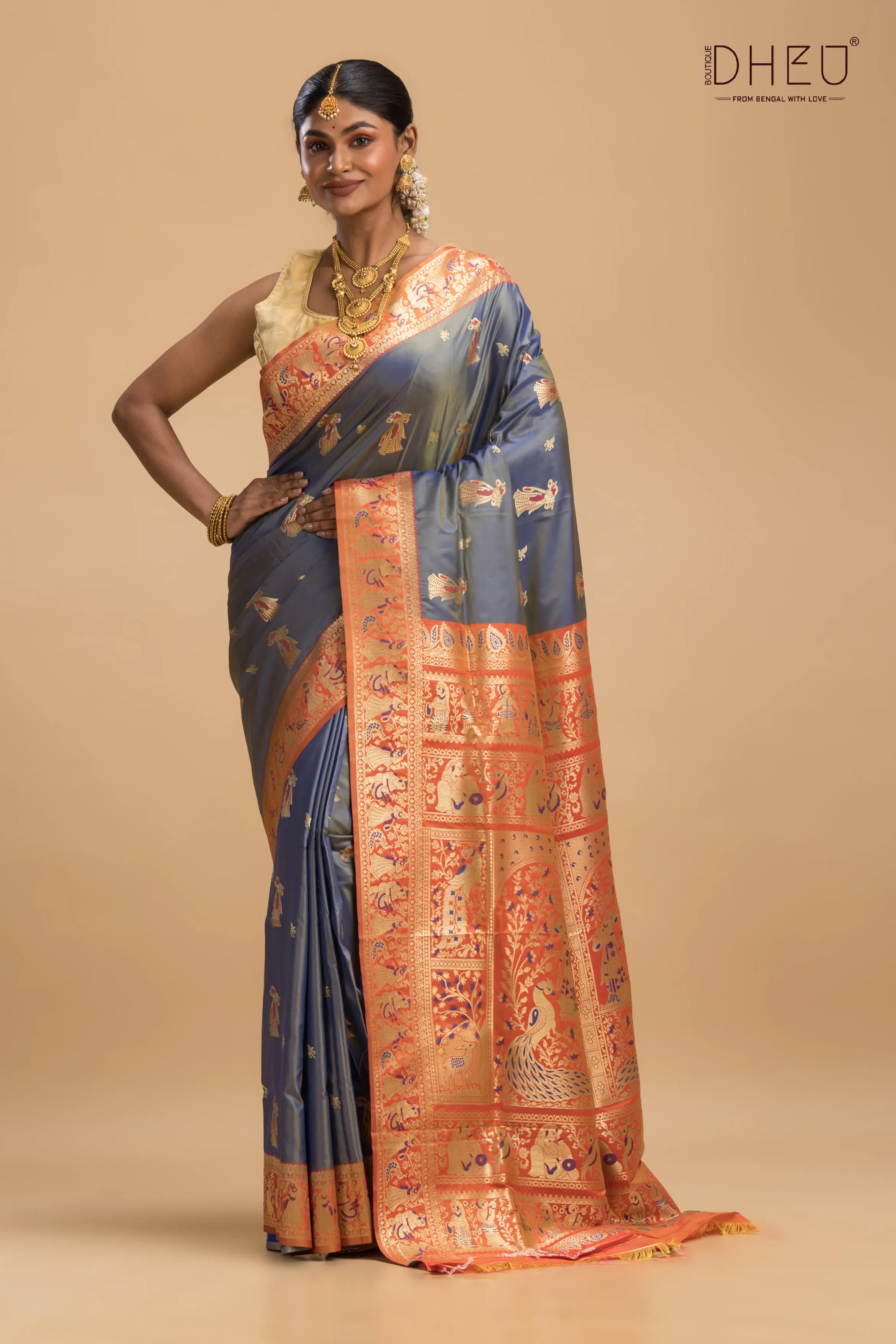 Kurma - Swarnachari Silk Saree