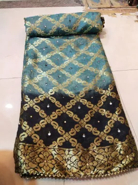 Latest gharchola banarasi silk fabric with full heavy zari work saree kml Grey Black